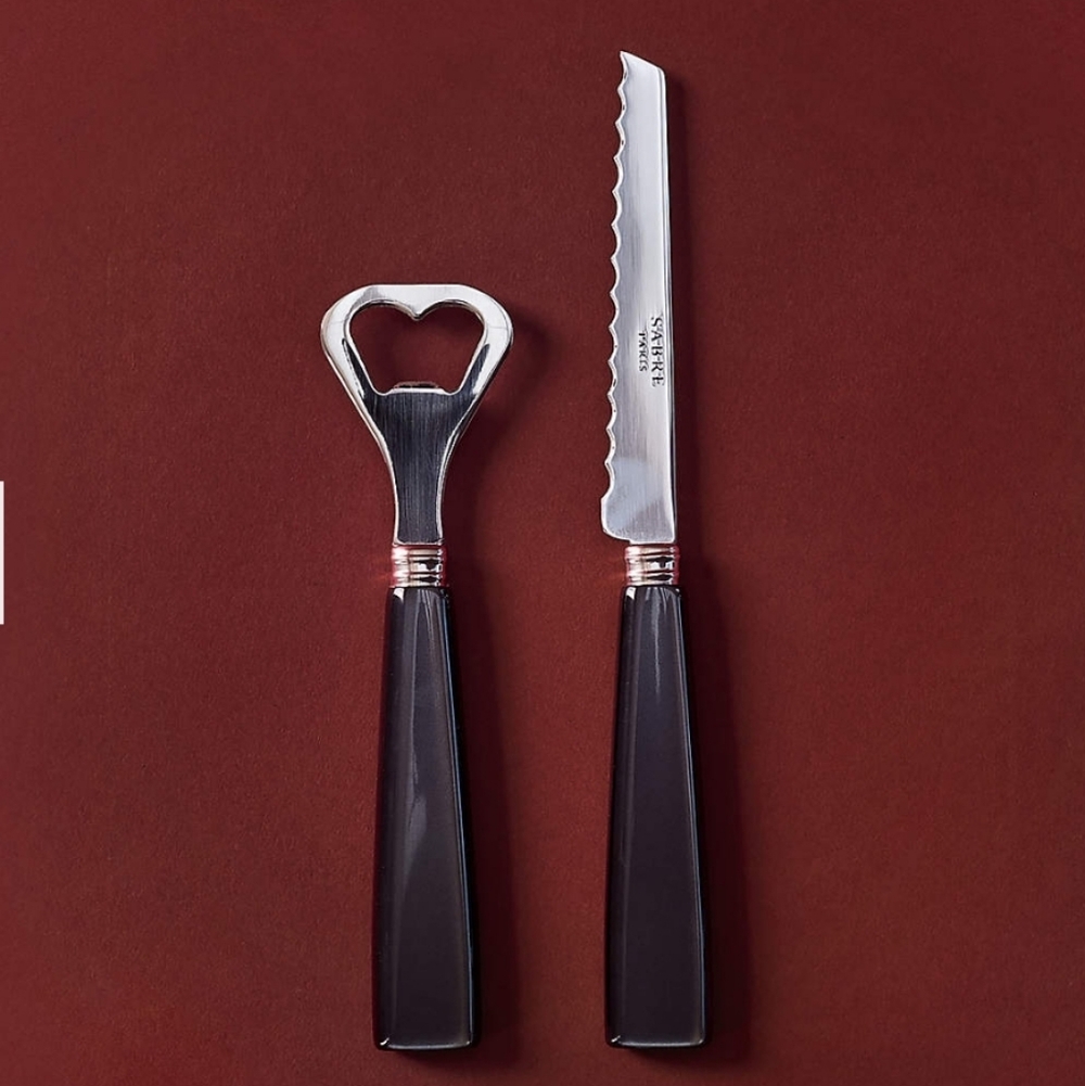 Sabre Paris Icone Black 2-Piece Bar Aperitif Tool Set, Retail $60.00 USD